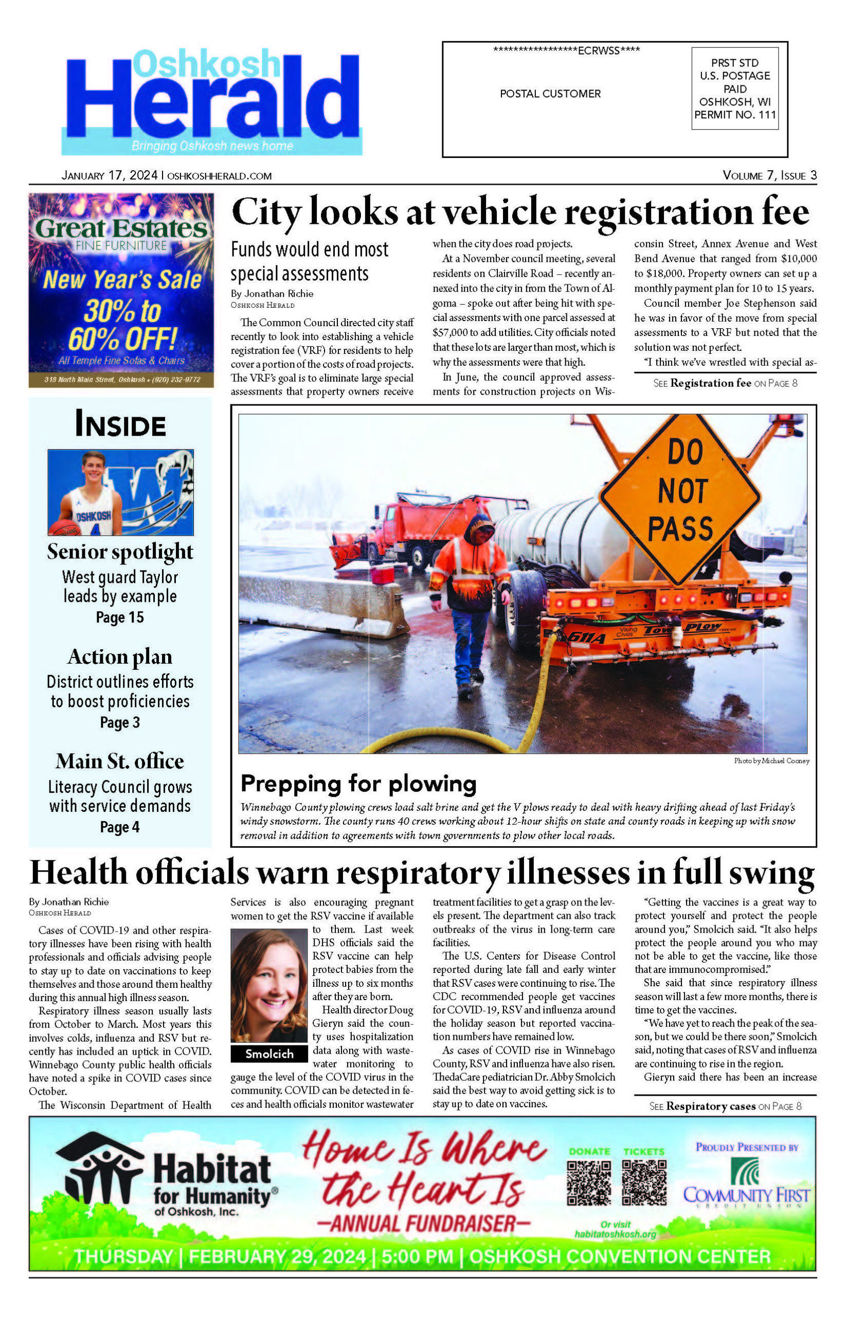 January 17, 2024 Oshkosh Herald Oshkosh Herald